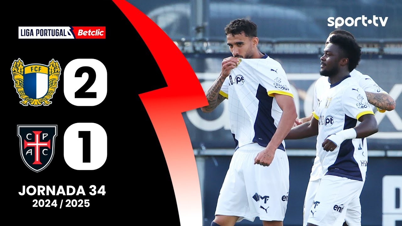 #ไฮไลท์ฟุตบอล [ ฟามาลิเคา 2 - 1 คาซ่า เพีย เอซี ] ลีกา ซาเกรส โปรตุเกส 2025/17.5.68