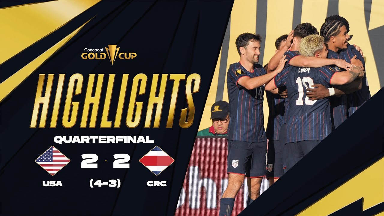 #ไฮไลท์ฟุตบอล [ สหรัฐอเมริกา 2 - 2 คอสตาริก้า ] คอนคาเคฟ โกลด์ คัพ 2025/30.6.68