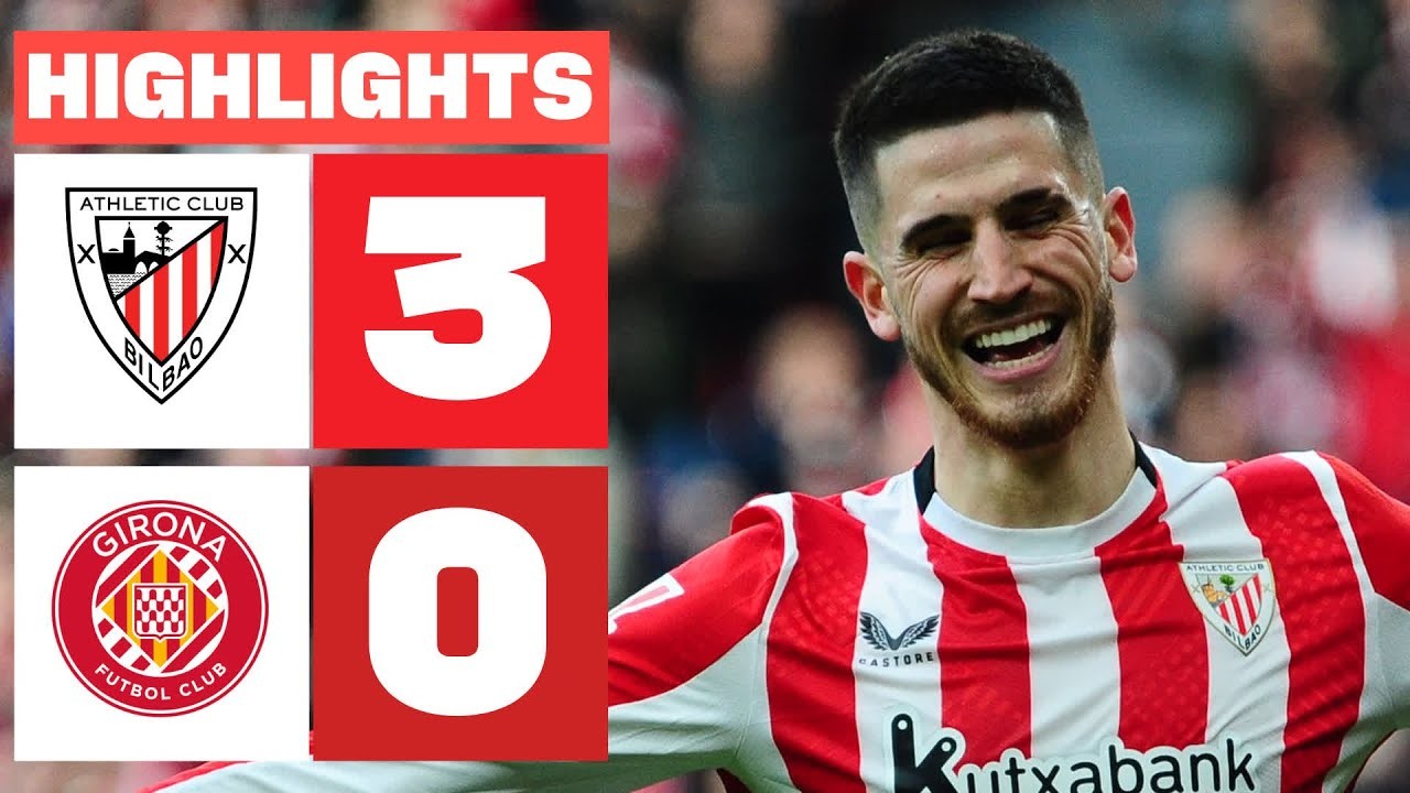 #ไฮไลท์ฟุตบอล [ แอธเลติก บิลเบา 3 - 0 คิโรน่า ] ลาลีก้า สเปน 2025/9.2.68