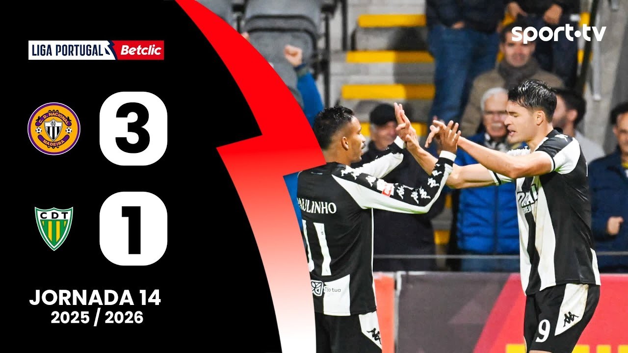 #ไฮไลท์ฟุตบอล [ นาซิอองนาล ดา มาไดร่า 3 - 1 ซีดี ทอนเดลา ] พรีไมร่า ลีก้า โปรตุเกส 2025/16.12.68