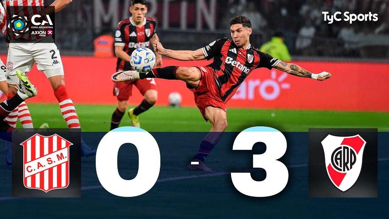 #ไฮไลท์ฟุตบอล [ ซานมาร์ติน ทูคูมัน 0 - 3 ริเวอร์เพลท ] โคปา อาร์เจนติน่า คัพ 2025/3.8.68