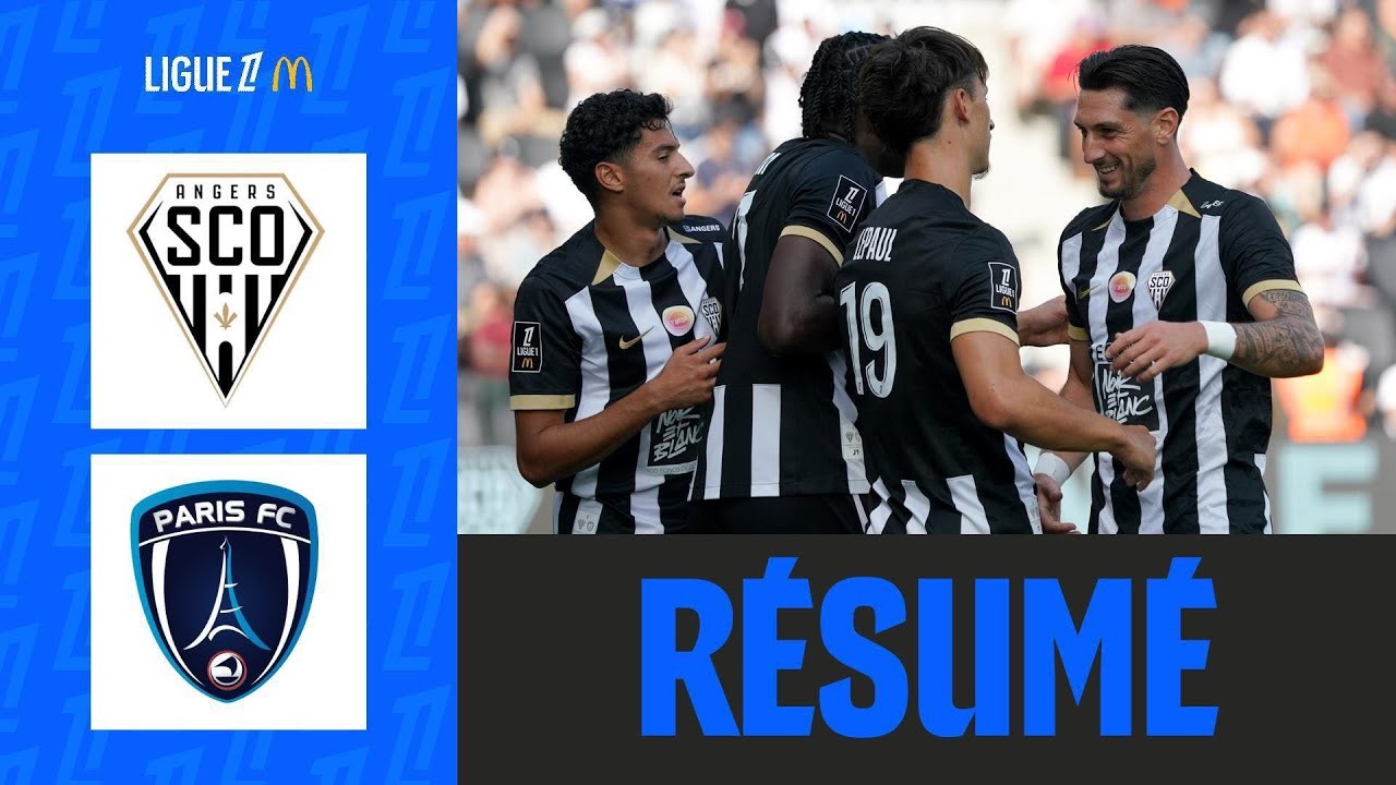 #ไฮไลท์ฟุตบอล [ อองเช่ร์ 1 - 0 ปารีส เอฟซี ] ลีกเอิง ฝรั่งเศส 2025/18.8.68