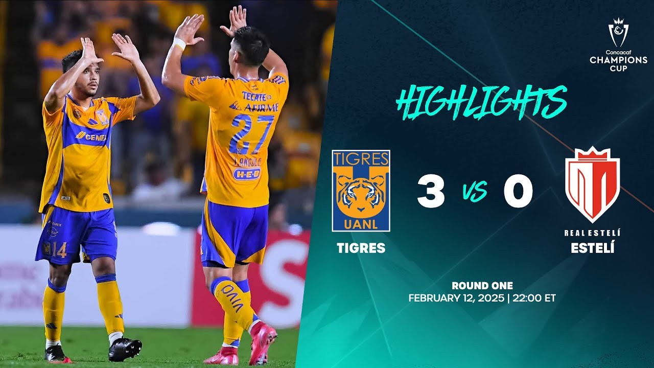 #ไฮไลท์ฟุตบอล [ ไทเกรส ยูเอเอ็นแอล 3 - 0 เรอัล เอสเทล ] คอนคาเคฟ แชมเปี้ยนส์ คัพ 2025/13.2.68