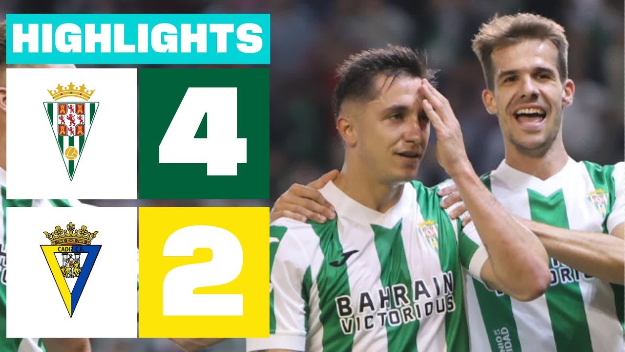 #ไฮไลท์ฟุตบอล [ คอร์โดบ้า 4 - 2 กาดิซ ] อเดลันเต้ สเปน 2025/3.5.68