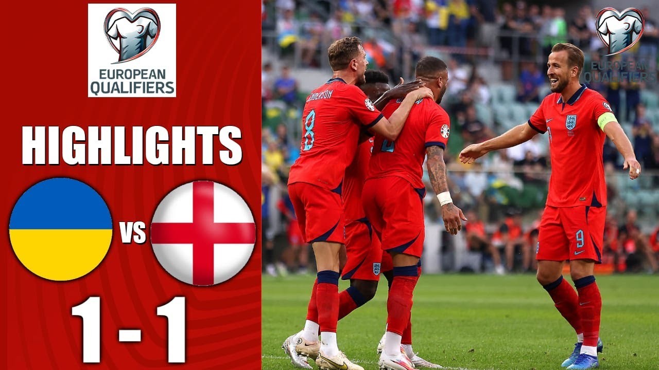 #ไฮไลท์ฟุตบอล [ ยูเครน 1 - 1 อังกฤษ ] ยูโร 2023