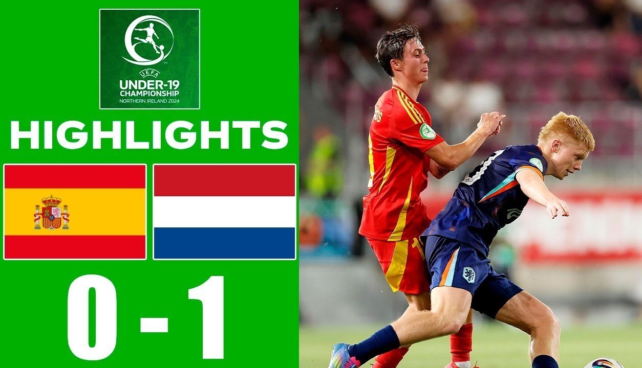 #ไฮไลท์ฟุตบอล [ สเปน(ยู19) 0 - 1 เนเธอร์แลนด์(ยู19) ] ชิงแชมป์แห่งชาติยุโรป รุ่นอายุไม่เกิน 19ปี (นัดชิงชนะเลิศ) 2025/27.6.68