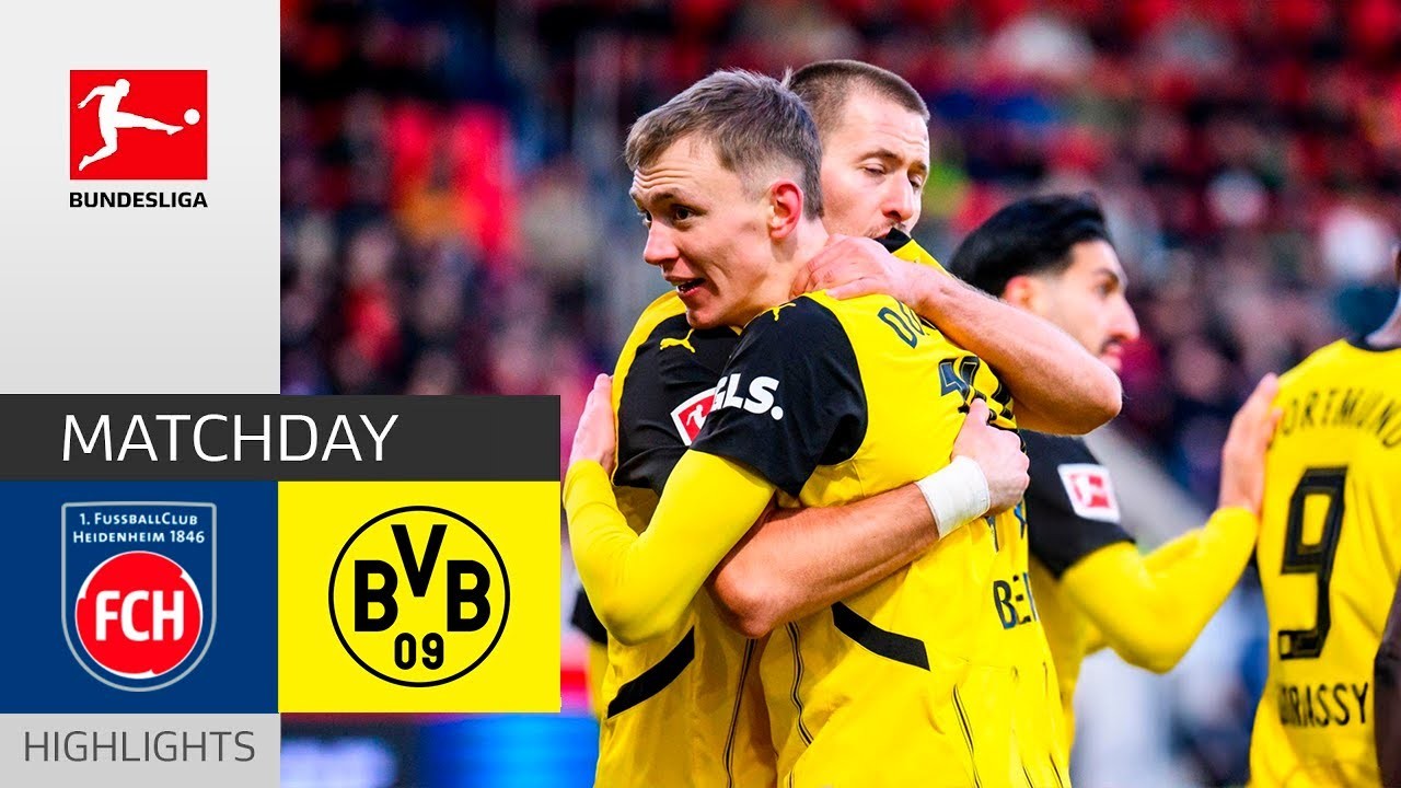 #ไฮไลท์ฟุตบอล [ ไฮน์เดนเฮล์ม 1 - 2 โบรุสเซีย ดอร์ทมุนด์ ] บุนเดสลีก้า เยอรมัน 2025/2.2.68