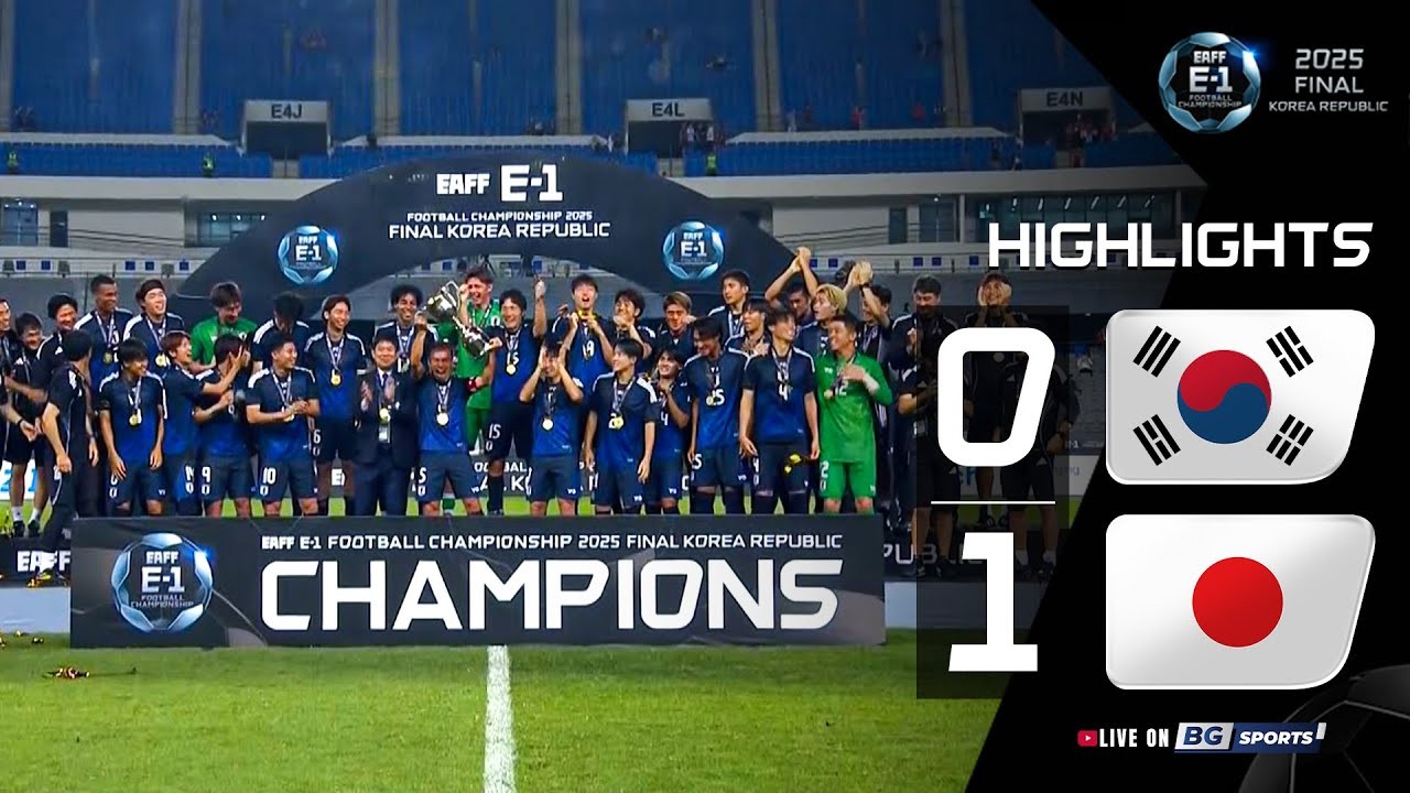 #ไฮไลท์ฟุตบอล [ เกาหลีใต้ 0 - 1 ญี่ปุ่น ] ชิงแชมป์แห่งชาติเอเชีย ตะวันออก 2025/16.7.68