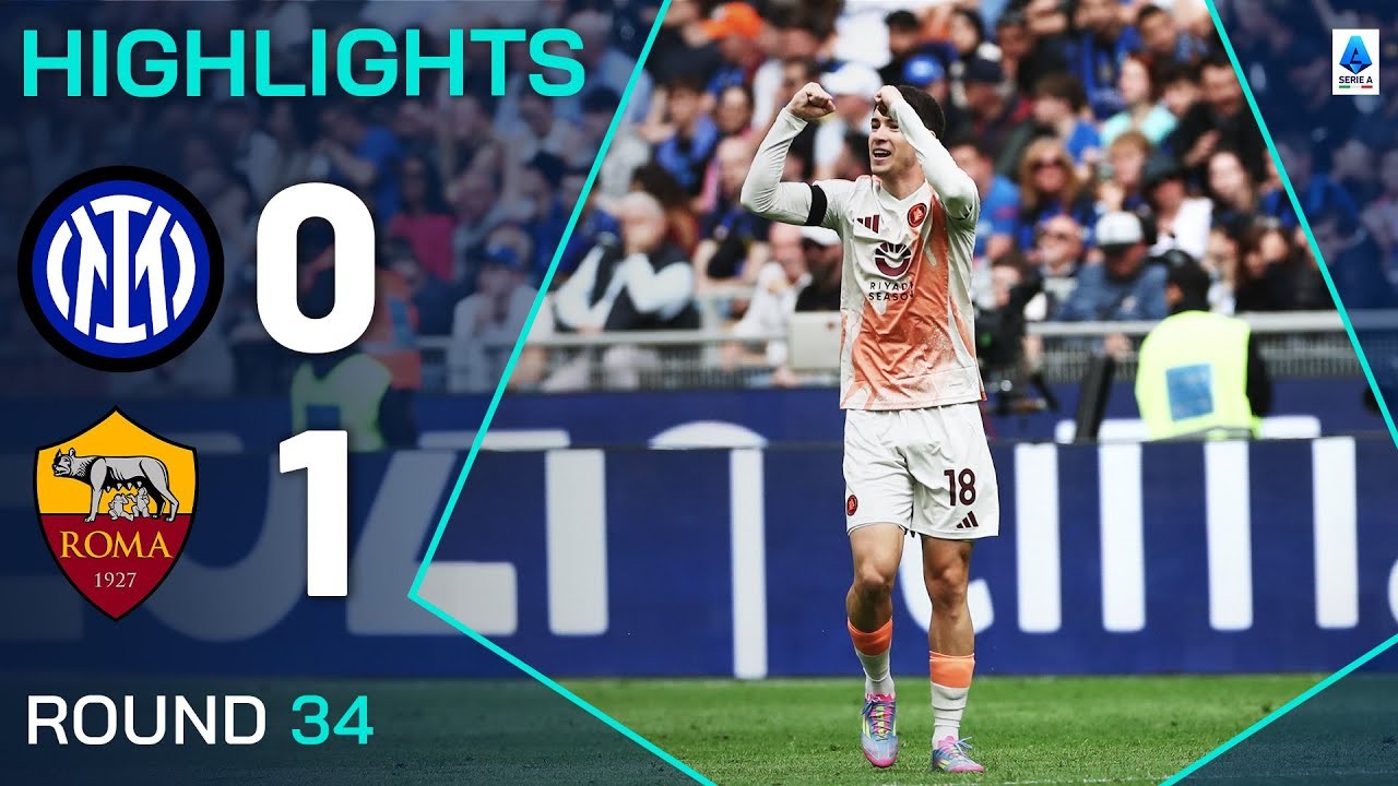 #ไฮไลท์ฟุตบอล [ อินเตอร์ มิลาน 0 - 1 เอเอส โรม่า ] กัลโช่ เซเรียอา อิตาลี 2025/28.4.68