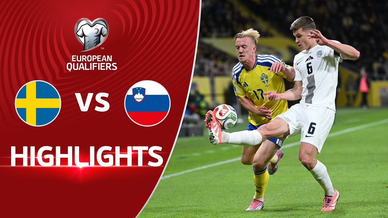 #ไฮไลท์ฟุตบอล [ สวีเดน 1 - 1 สโลวีเนีย ] ฟุตบอลโลก รอบคัดเลือก โซนยุโรป 2025/19.11.68