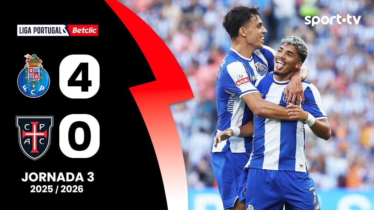 #ไฮไลท์ฟุตบอล [ เอฟซี ปอร์โต้ 4 - 0 คาซ่า เพีย เอซี ] พรีไมร่า ลีก้า โปรตุเกส 2025/25.8.68