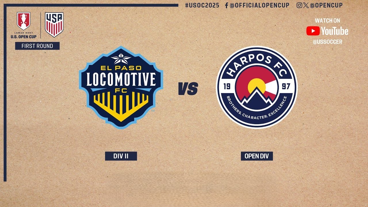 #ไฮไลท์ฟุตบอล [ เอล แพโซ โลโคโมทีฟ เอฟซี 5 - 1 ฮาร์โป เอฟซี ] ยูเอสเอ โอเพ่น คัพ 2025/20.3.68