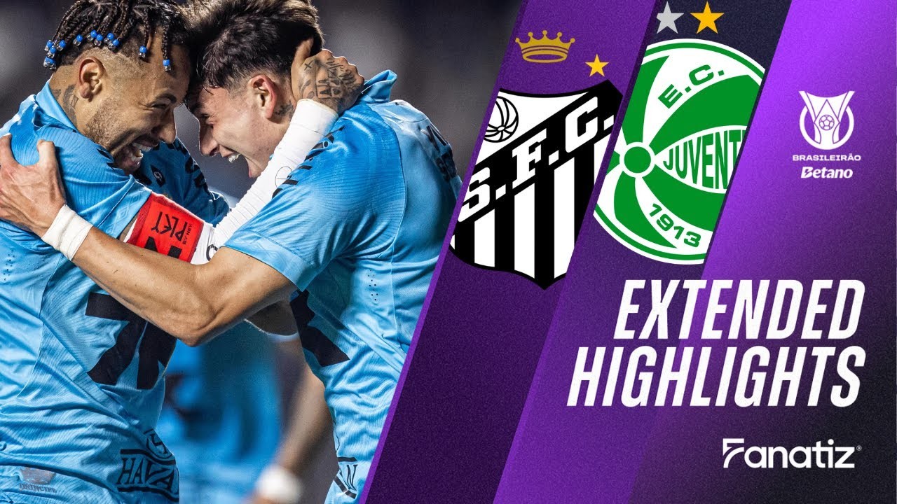 #ไฮไลท์ฟุตบอล [ ซานโตส 3 - 1 ยูเวนตูเด้ ] บราซิล ซีรี่ย์เอ 2025/5.8.68