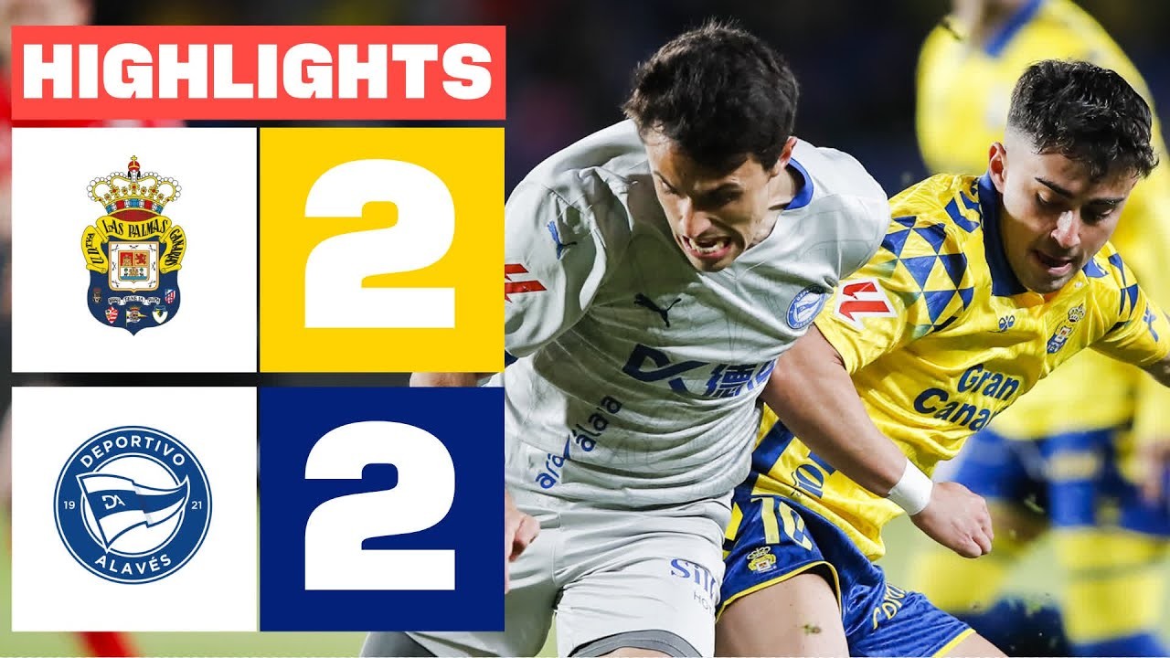 #ไฮไลท์ฟุตบอล [ ลาส พัลมาส 2 - 2 อลาเบส ] ลาลีก้า สเปน 2025/15.3.68