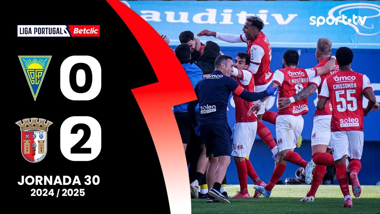 #ไฮไลท์ฟุตบอล [ เอสโตริล 0 - 2 สปอร์ติ้ง บราก้า ] ลีกา ซาเกรส โปรตุเกส 2025/20.4.68