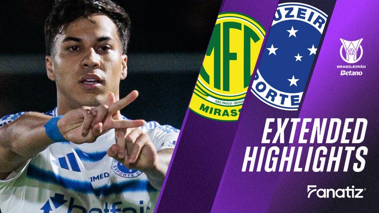 #ไฮไลท์ฟุตบอล [ มิราสโซล 1 - 1 ครูไซโร่ ] บราซิล ซีรี่ย์เอ 2025/19.8.68