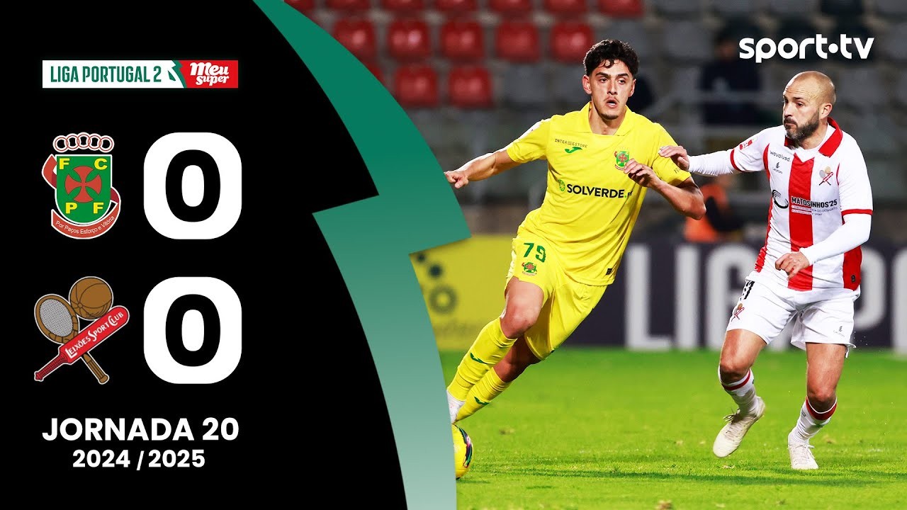 #ไฮไลท์ฟุตบอล [ ปากอส เดอ เฟอร์ไรร่า 0 - 0 ไลซอส ] โปรตุเกส ดิวิชั่น2 2025/1.2.68