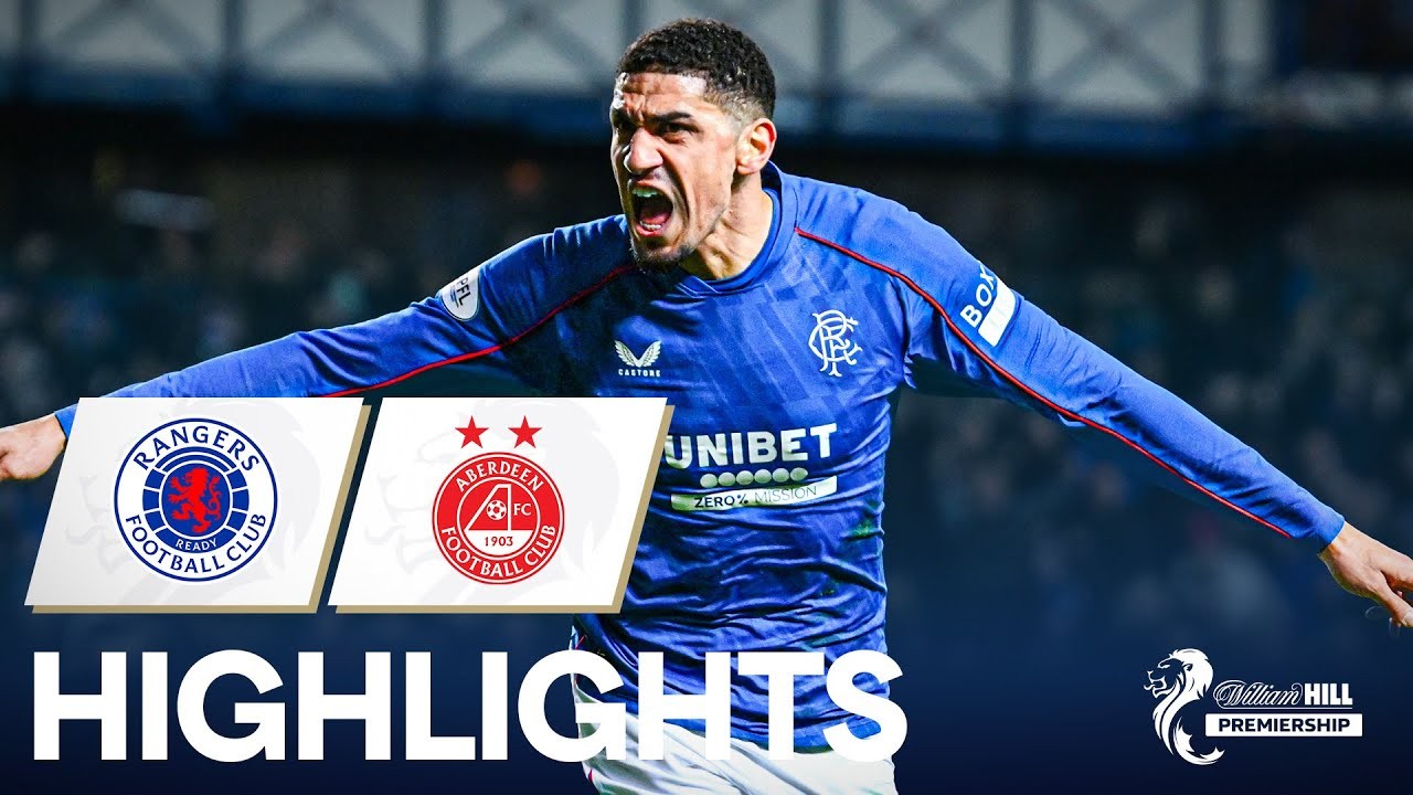 #ไฮไลท์ฟุตบอล [ กลาสโกว์ เรนเจอร์ส 3 - 0 อเบอร์ดีน ] สก็อตแลนด์ พรีเมียร์ลีก 2025/16.1.68
