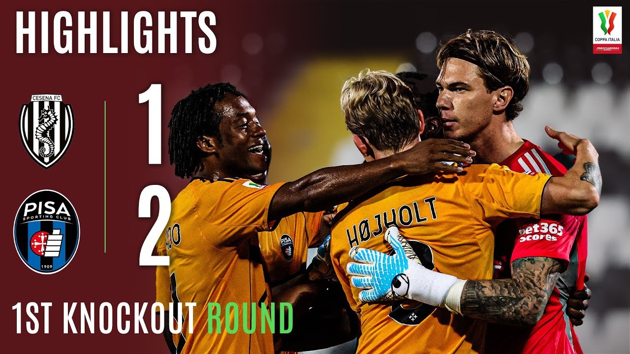 #ไฮไลท์ฟุตบอล [ เชเซน่า 1 - 2 ปิซ่า ] โคปปา อิตาเลีย คัพ 2025/18.8.68