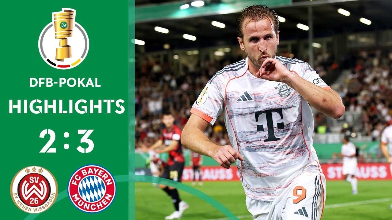 #ไฮไลท์ฟุตบอล [ เวเฮ่น เวียสบาเด้น 2 - 3 บาเยิร์น มิวนิค ] เดเอฟเบ โพคาล เยอรมัน 2025/28.8.68