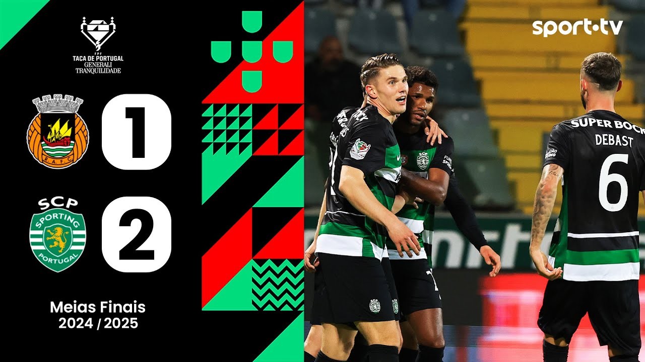 #ไฮไลท์ฟุตบอล [ ริโออาฟ 1 - 2 สปอร์ติ้ง ลิสบอน ] โปรตุเกส คัพ (รอบรองชนะเลิศ)นัดสอง 2025/23.4.68