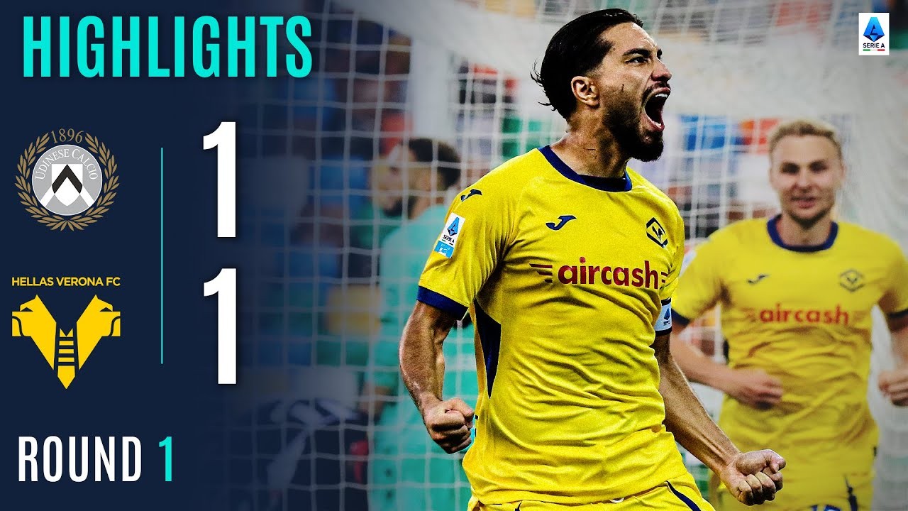 #ไฮไลท์ฟุตบอล [ อูดิเนเซ่ 1 - 1 เวโรน่า ] กัลโช่ เซเรียอา อิตาลี 2025/26.8.68