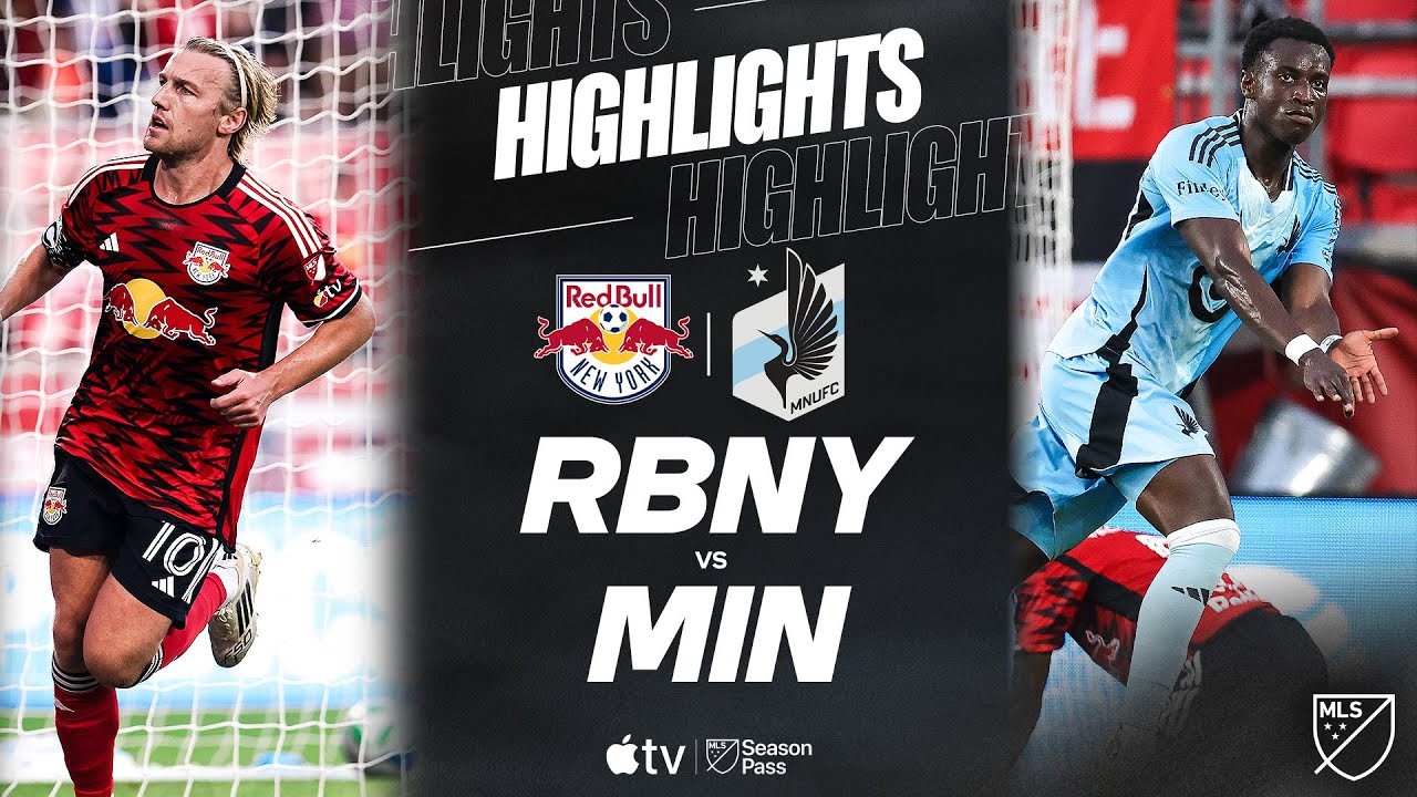 #ไฮไลท์ฟุตบอล [ นิวยอร์ก เร้ด บูลล์ส 2 - 2 มินนิโซต้า ยูไนเต็ด ] ยูเอสเอ เมเจอร์ลีก ซอคเกอร์ 2025/29.6.68