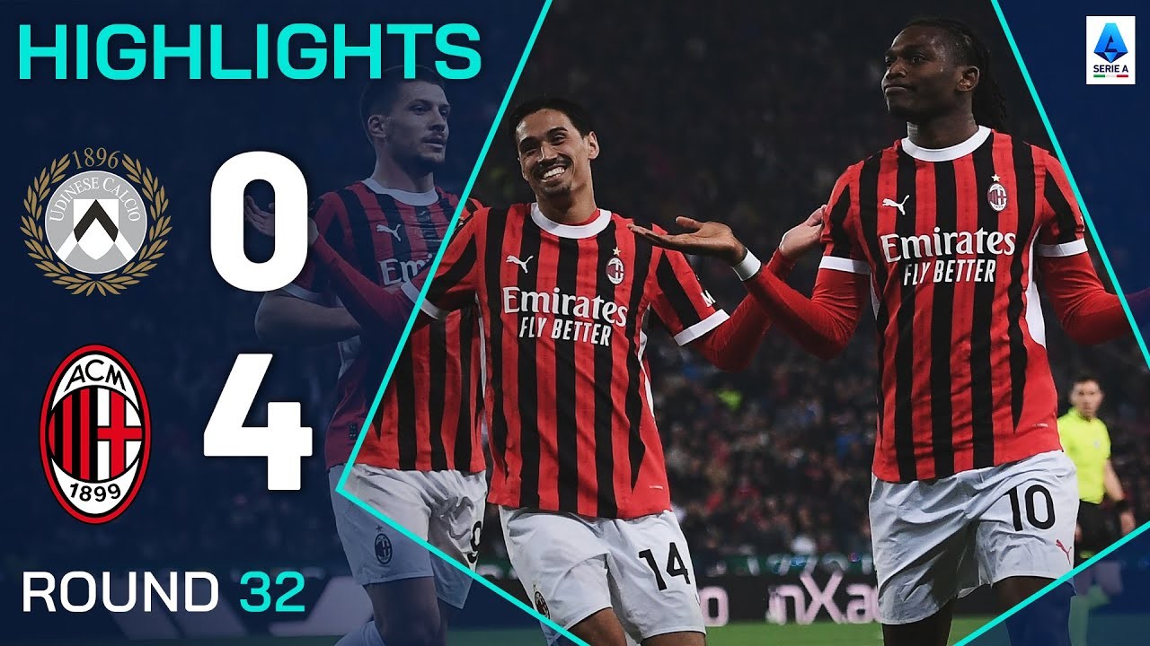 #ไฮไลท์ฟุตบอล [ อูดิเนเซ่ 0 - 4 เอซี มิลาน ] กัลโช่ เซเรียอา อิตาลี 2025/12.4.68