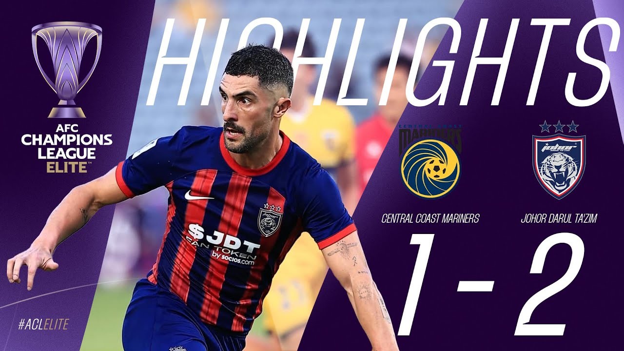 #ไฮไลท์ฟุตบอล [ เซ็นทรัล โคสต์ มาริเนิร์ส 1 - 2 ยะโฮร์ ดารุล ดักซิม ] เอเอฟซี แชมเปี้ยนส์ลีก อีลิท 2025/12.2.68