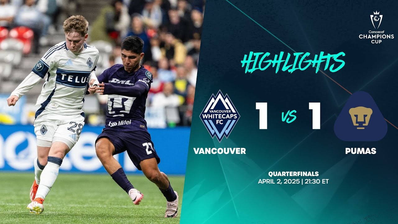 #ไฮไลท์ฟุตบอล [ แวนคูเวอร์ ไวต์แคปส์ 1 - 1 พูมาส ยูนัม ] คอนคาเคฟ แชมเปี้ยนส์ คัพ 2025/3.4.68