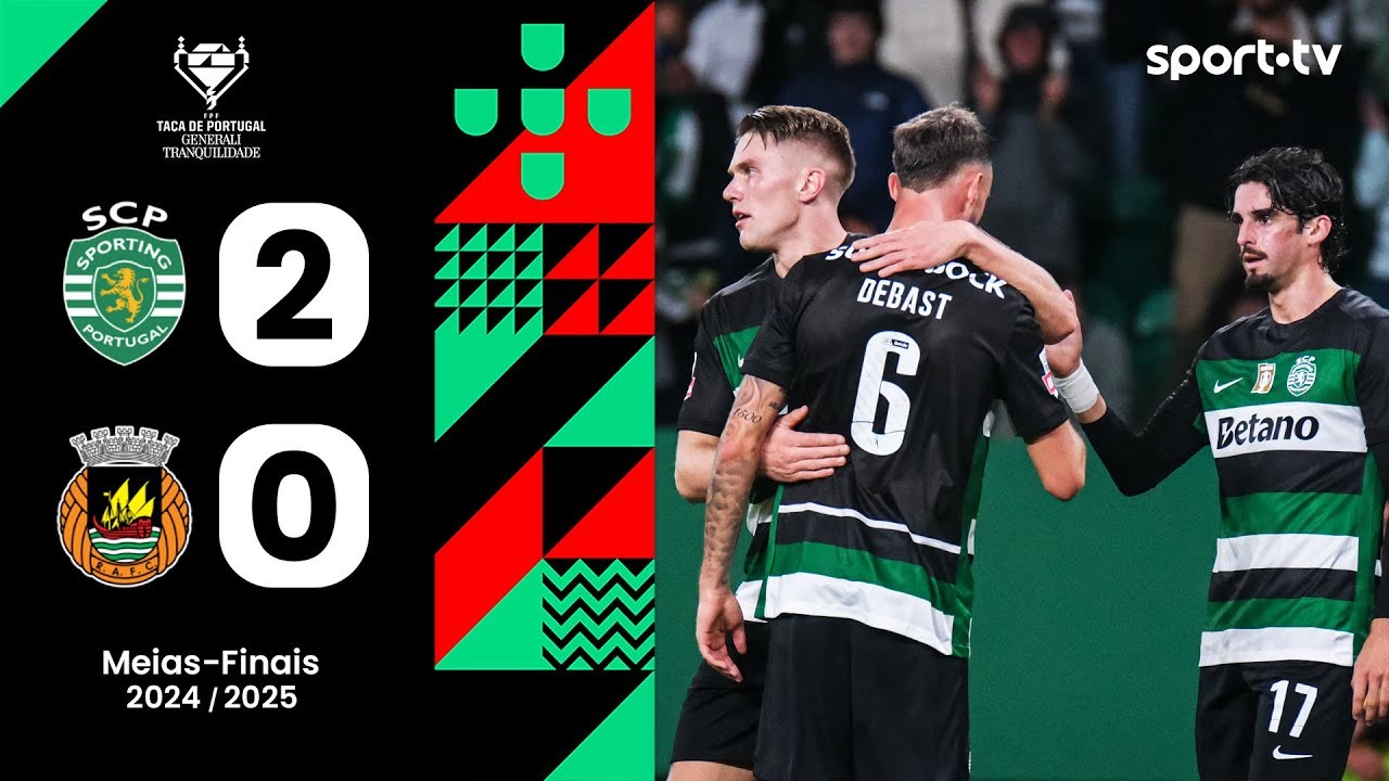 #ไฮไลท์ฟุตบอล [ สปอร์ติ้ง ลิสบอน 2 - 0 ริโอ อาฟ ] โปรตุเกส คัพ 2025/4.4.68