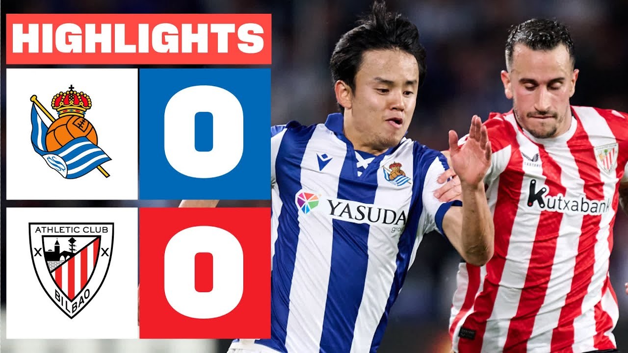 #ไฮไลท์ฟุตบอล [ เรอัล โซเซียดาด 0 - 0 แอธเลติก บิลเบา ] ลาลีก้า สเปน 2025/5.5.68