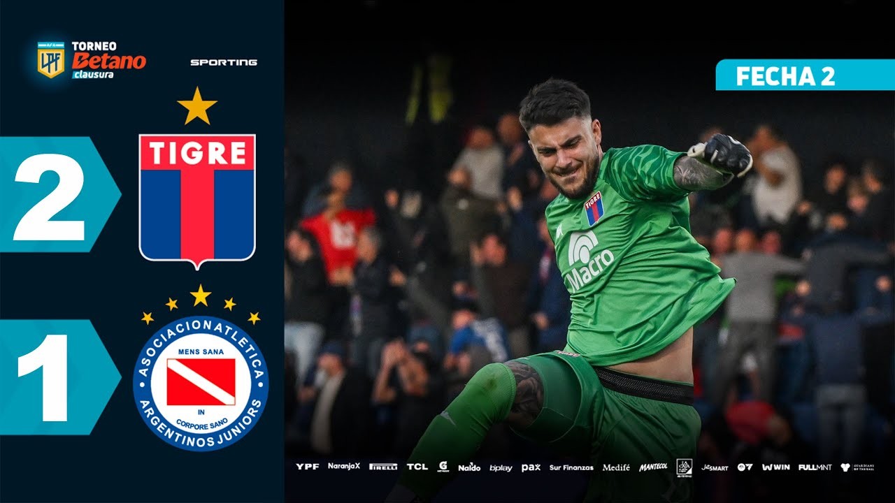 #ไฮไลท์ฟุตบอล [ ติเกร 2 - 1 อาร์เจนติโนส จูเนียร์ส ] อาร์เจนติน่า พรีเมียร์ ดิวิชั่น 2025/21.7.68