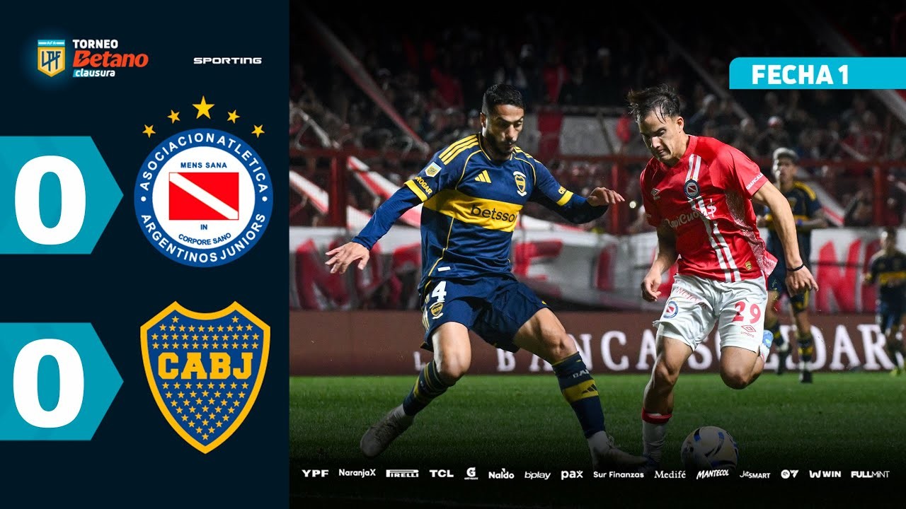 #ไฮไลท์ฟุตบอล [ อาร์เจนติโนส จูเนียร์ส 0 - 0 โบคา จูเนียร์ส ] อาร์เจนติน่า พรีเมียร์ ดิวิชั่น 2025/14.7.68