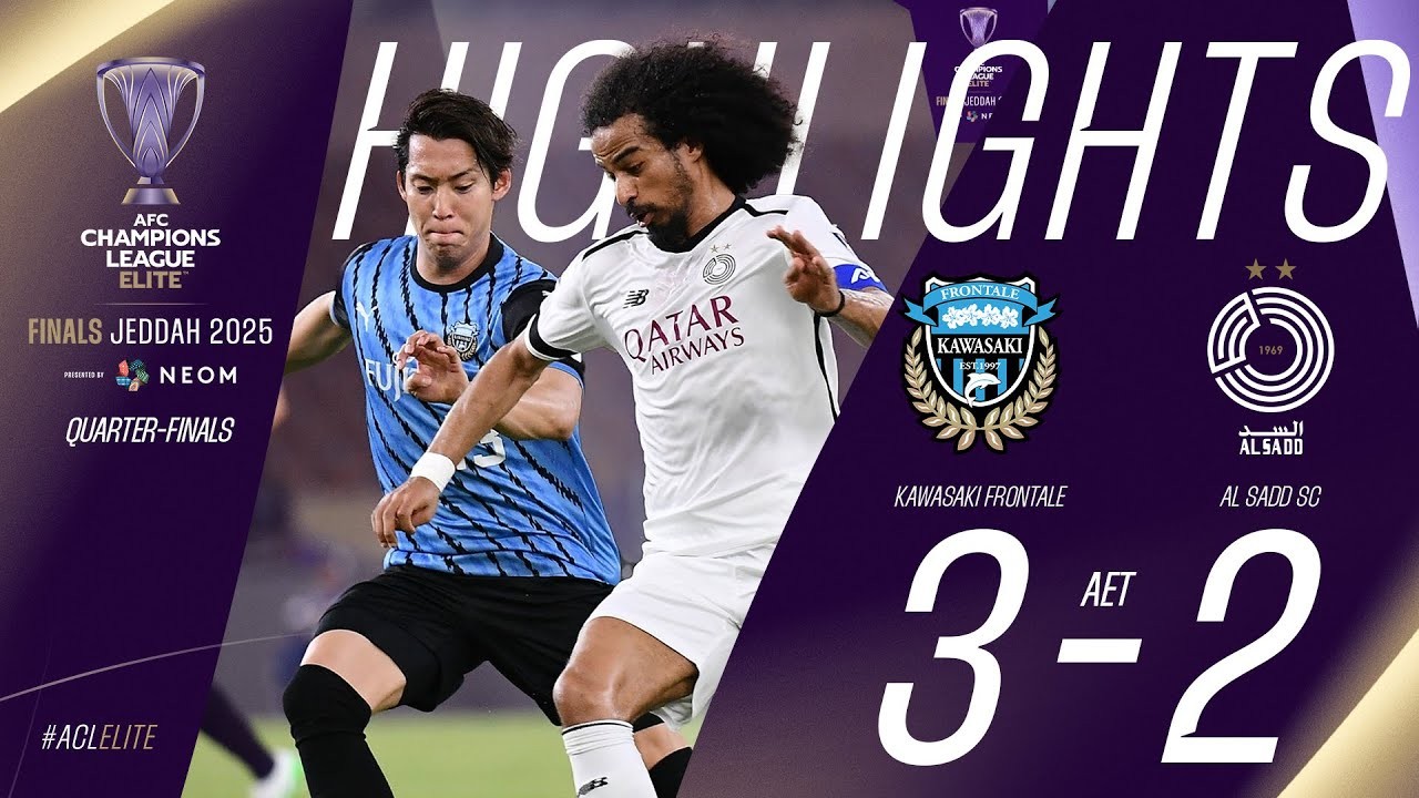 #ไฮไลท์ฟุตบอล [ คาวาซากิ ฟรอนตาเล่ 3 - 2 อัล ซาดด์ ] เอเอฟซี แชมเปี้ยนส์ ลีก อีลิท (รอบ8ทีมสุดท้าย) 2025/28.4.68
