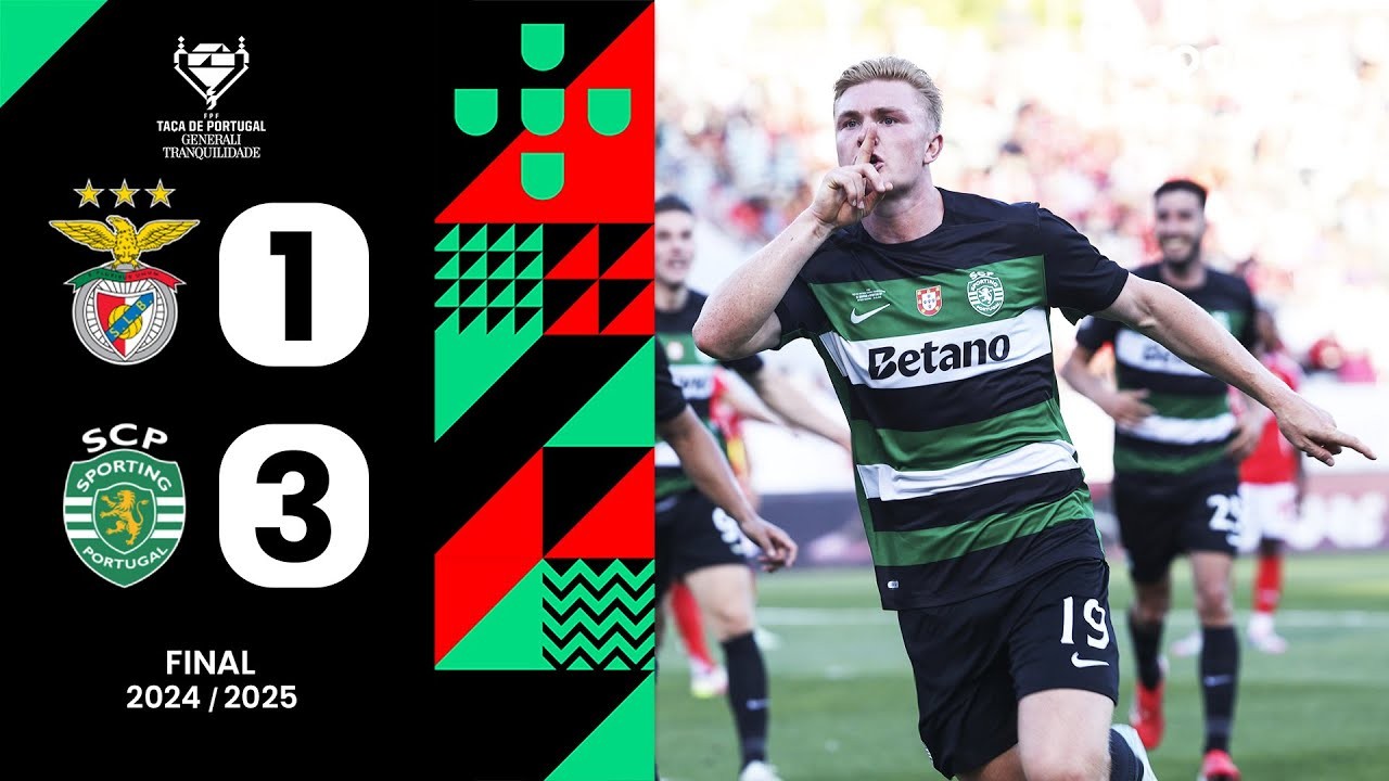 #ไฮไลท์ฟุตบอล [ เบนฟิก้า 1 - 3 สปอร์ติ้ง ลิสบอน ] โปรตุเกส คัพ (รอบชิงชนะเลิศ) 2025/26.5.68