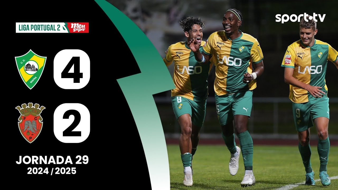 #ไฮไลท์ฟุตบอล [ ซีดี มาฟรา 4 - 2 เปนาฟิลด์ ] โปรตุเกส ดิวิชั่น2 2025/15.4.68