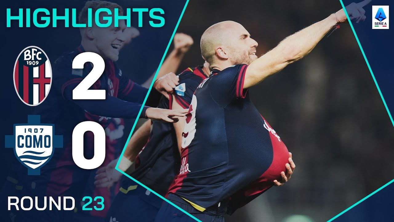 #ไฮไลท์ฟุตบอล [ โบโลญญ่า 2 - 0 โคโม่ ] กัลโช่ เซเรียอา อิตาลี 2025/2.2.68