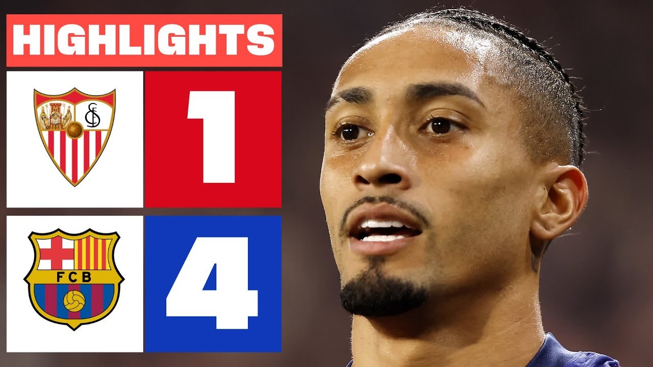 #ไฮไลท์ฟุตบอล [ เซบีย่า 1 - 4 บาร์เซโลน่า ] ลาลีก้า สเปน 2025/10.2.68