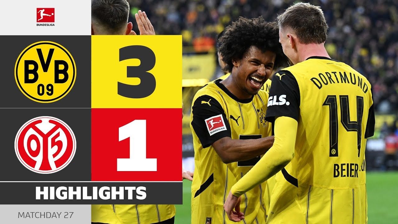 Full Match ย้อนหลัง [ โบรุสเซีย ดอร์ทมุนด์ vs ไมนซ์ ] บุนเดสลีก้า เยอรมัน 31.3.68