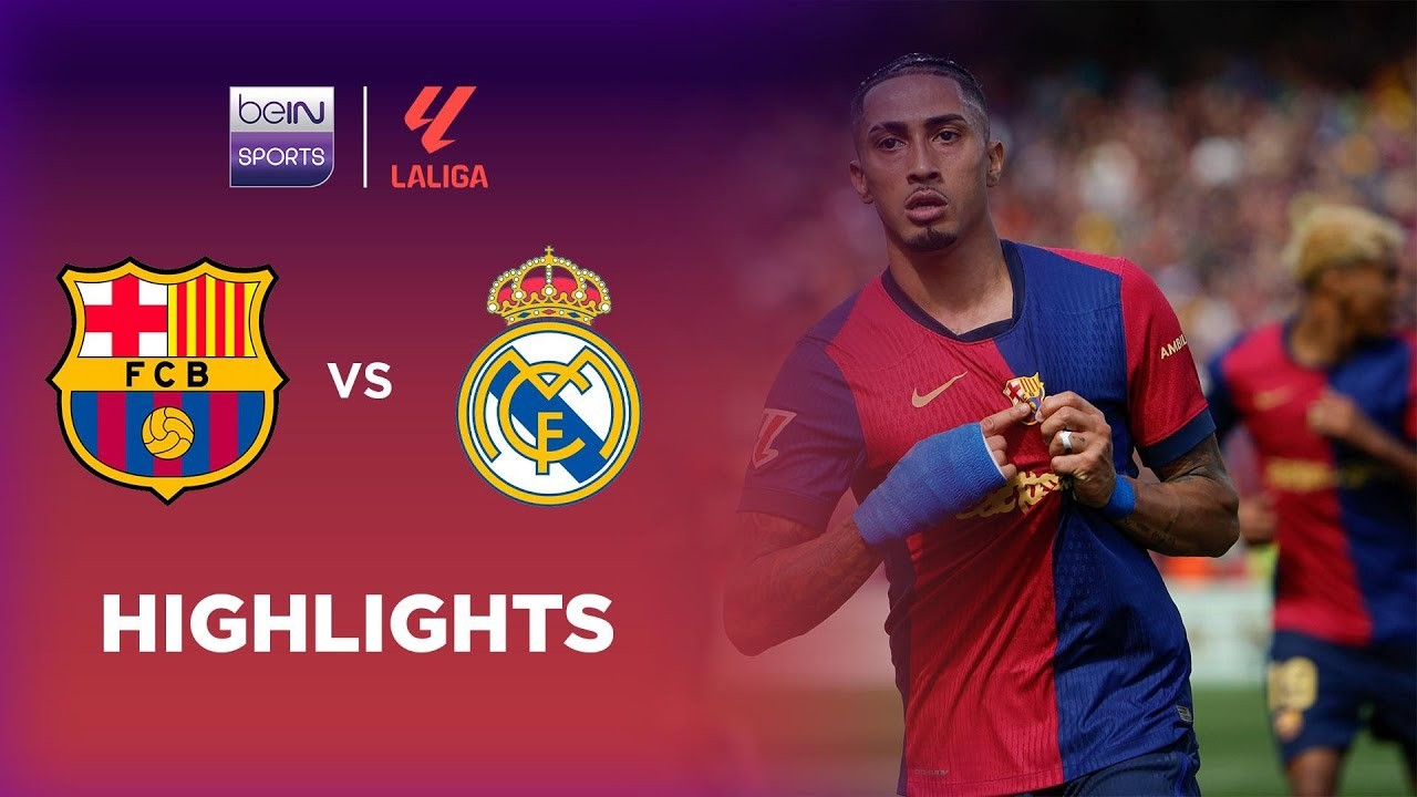 #ไฮไลท์ฟุตบอล [ บาร์เซโลน่า 4 - 3 เรอัล มาดริด ] ลาลีก้า สเปน 2025/12.5.68