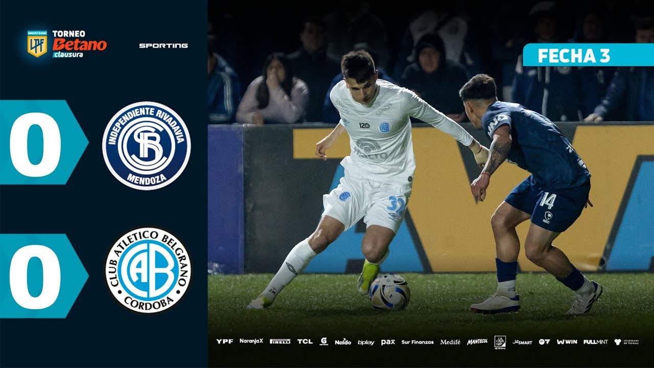 #ไฮไลท์ฟุตบอล [ อินดิเพนเดนเต้ ลิวาดาเวีย 0 - 0 เบลกราโน่ ] อาร์เจนติน่า พรีเมียร์ ดิวิชั่น 2025/26.7.68