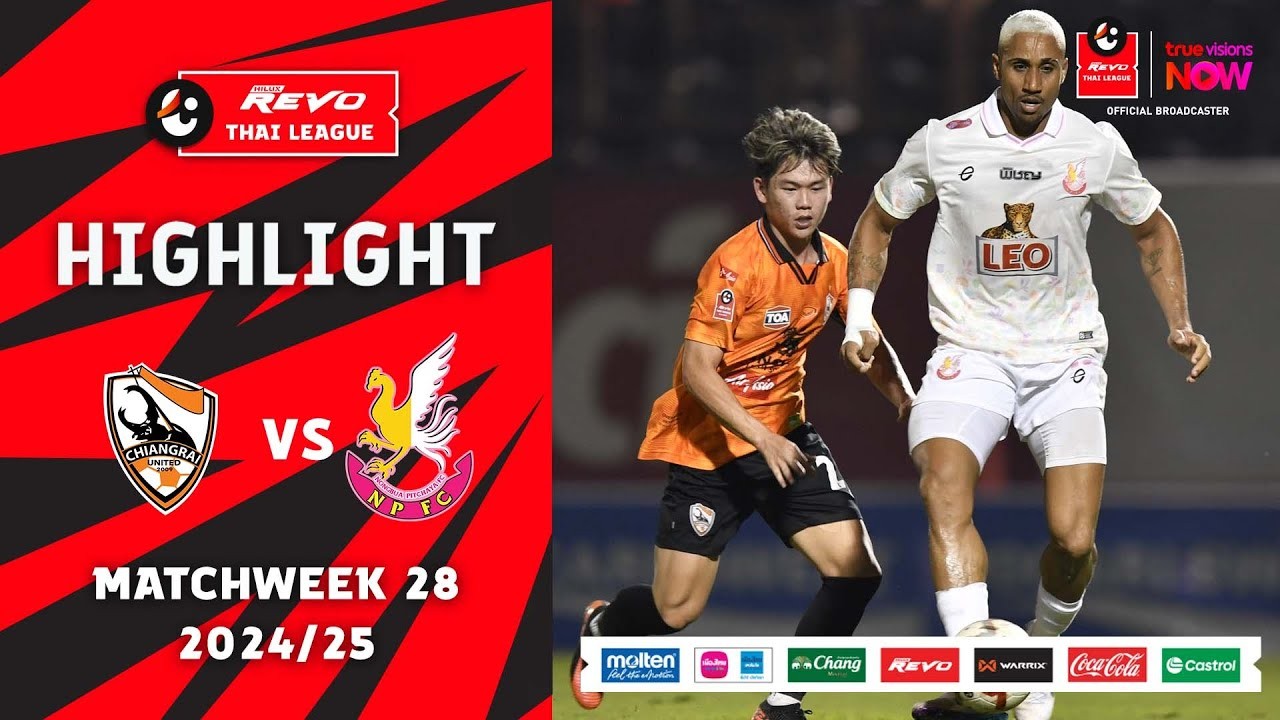 #ไฮไลท์ฟุตบอล [ เชียงราย ยูไนเต็ด 2 - 1 หนองบัวพิชญ เอฟซี ] ไฮลักซ์ รีโว่ ไทยลีก 2025/5.4.68