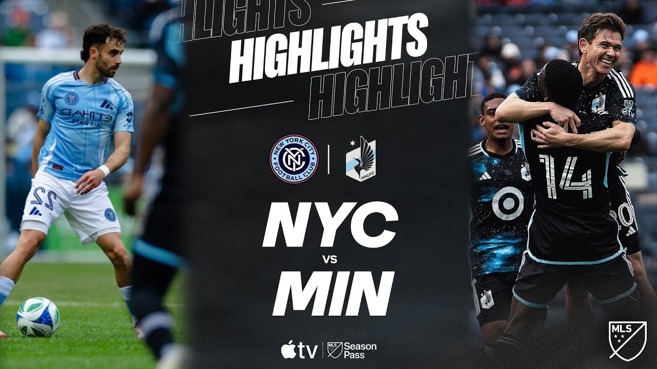 #ไฮไลท์ฟุตบอล [ นิวยอร์ก ซิตี้ 1 - 2 มินนิโซต้า ยูไนเต็ด ] ยูเอสเอ เมเจอร์ลีก ซอคเกอร์ 2025/7.4.68