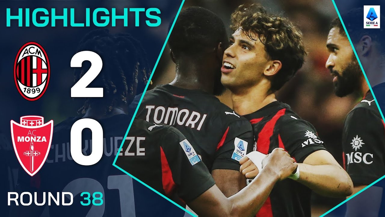 #ไฮไลท์ฟุตบอล [ เอซี มิลาน 2 - 0 มอนซ่า ] กัลโช่ เซเรียอา อิตาลี 2025/25.5.68