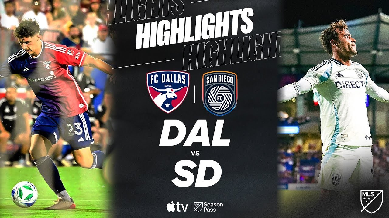 #ไฮไลท์ฟุตบอล [ เอฟซี ดัลลัส 2 - 3 ซานดิเอโก้ เอฟซี ] ยูเอสเอ เมเจอร์ลีก ซอคเกอร์ 2025/29.6.68
