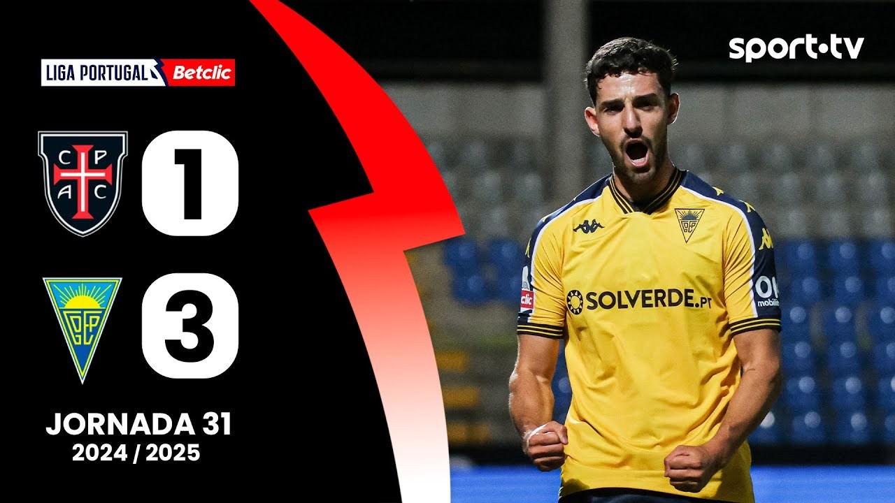 #ไฮไลท์ฟุตบอล [ คาซ่า เพีย เอซี 1 - 3 เอสโตริล ] ลีกา ซาเกรส โปรตุเกส 2025/30.4.68