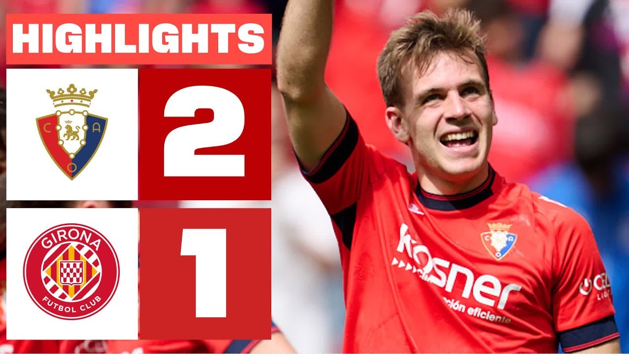 #ไฮไลท์ฟุตบอล [ โอซาซูน่า 2 - 1 คิโรน่า ] ลาลีก้า สเปน 2025/14.4.68