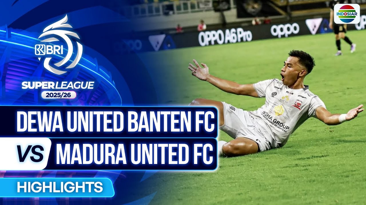 #ไฮไลท์ฟุตบอล [ เดวา ยูไนเต็ด 0 - 2 มาดูร่า ยูไนเต็ด ] อินโดนีเซีย ซูเปอร์ลีก้า 2025/17.10.68