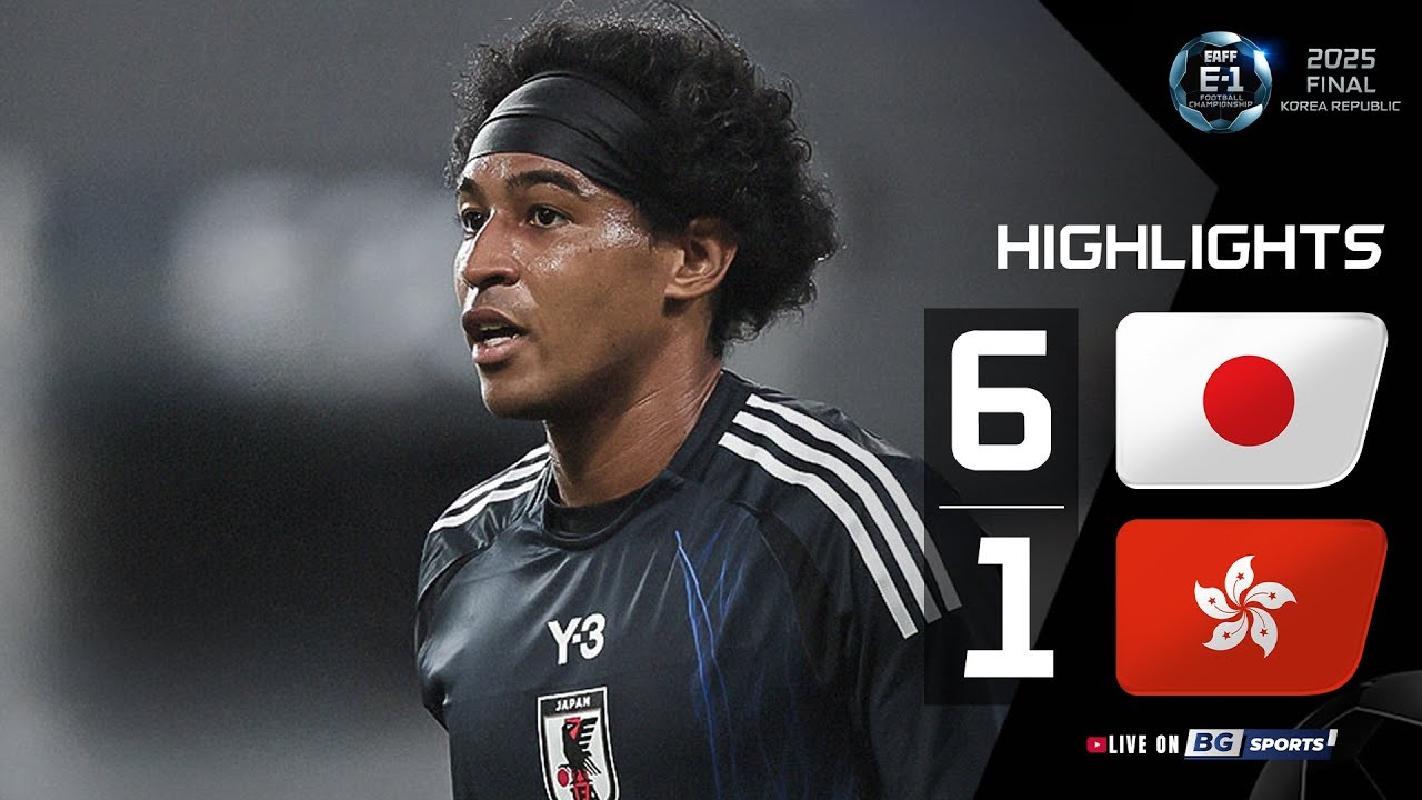 #ไฮไลท์ฟุตบอล [ ญี่ปุ่น 6 - 1 ฮ่องกง ] ชิงแชมป์แห่งชาติเอเชีย ตะวันออก 2025/9.7.68